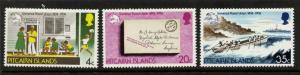 Pitcairn Islands 141-3 MNH UPU, Port Office, Ships