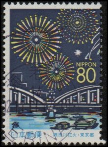 Japan Z324 - Used - 80y Sumida River Fireworks  Festival  (1999) (cv $1.10)