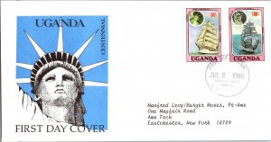 Uganda, Worldwide First Day Cover, Americana