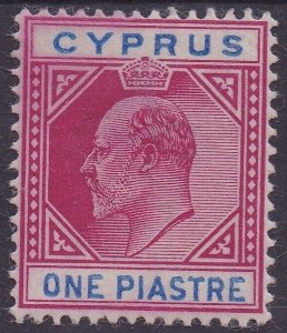 CYPRUS 1902 KEVII 1PI WMK CROWN CA