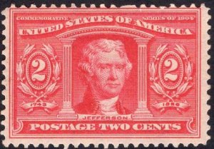 US Stamp Scott #324 Mint NH SCV $60