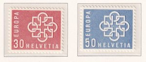 Switzerland   #374-375  MNH 1959  European Unity