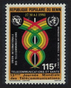 Benin World Telecommunications Day. 1981 MNH SG#829 MI#261