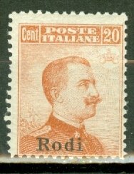 GQ: Italy Rhodes 13 mint CV $240