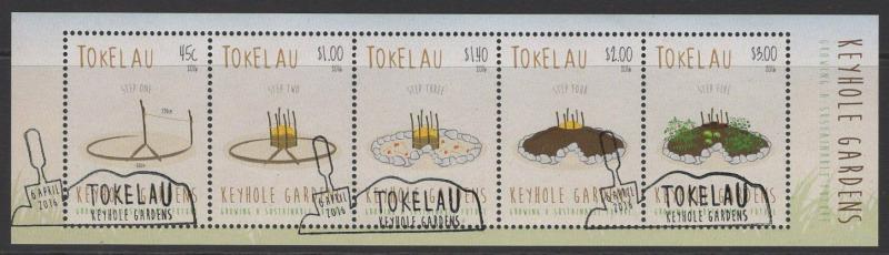 TOKELAU ISLANDS 2016 KEYHOLE GARDENS SHEET FINE USED