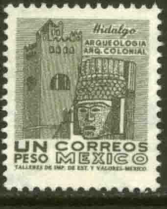 MEXICO 950, $1Peso 1950 Definitive 3rd Printing wmk 350. MINT, NH. F-VF.