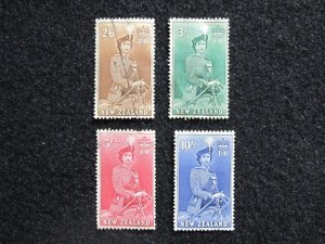 NEW ZEALAND - SCOTT# 298B-301 - USED - CAT VAL $36.00
