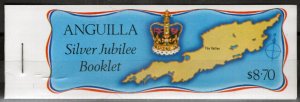 ZAYIX Anguilla 274a MNH Booklet Queen Elizabeth II Silver Jubilee 090722S102