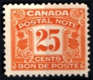 1932 Canada Revenue Scott #- FPS14 25 Cents Postal Note & Scrip First Issue