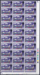 1966 EFTA 1/6 (Phos) - Listed Flaw - Broken Strut - MNH