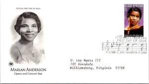 FDC 2005 SC #3896 Marian Anderson - DC Cancel - Single - J2925