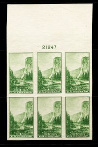 US Stamps #756 IMPERF UNUSED NO GUM MINT NH SUPERB PLATE BLOCK