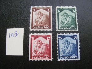 Germany 1935 MNH SC 448-451 SET  VF 120 EUROS (193)