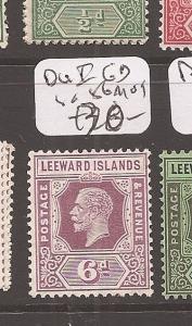 Leeward Islands Die I 6d SG 86 MOG (12cdz)