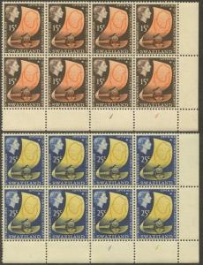 SWAZILAND Sc#111-114 1964 Swaziland Railway Lot of 10 Complete Sets MNH