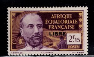 French Equatorial Africa Scott 114 MH* 1940 stamp