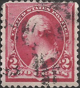 # 220c Used George Washington Caps On Both 2's SCV-35.00