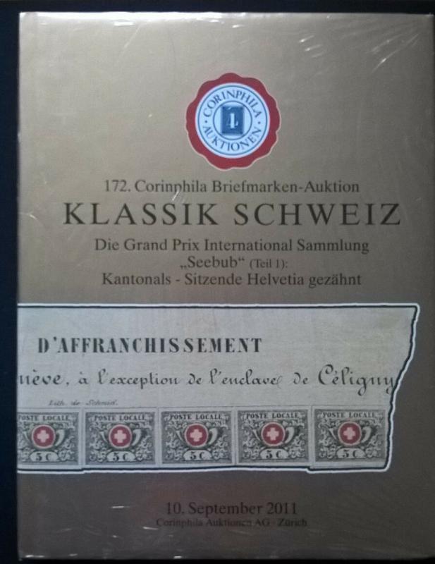 Auction catalogue KLASSIK SCHWEIZ SEEBUB Kantonals Sitzende Helvetia gezahnt