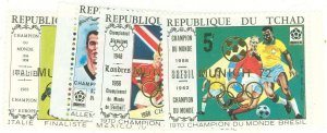 Chad #267A-267D  Single (Complete Set) (Olympics)