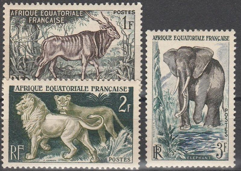 French Equatorial Africa #195-7 MNH F-VF  (V4200)