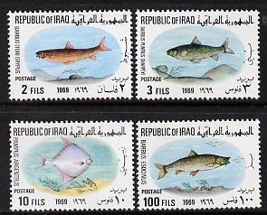 Iraq 1969 Fish complete Postage set of 4 unmounted mint, ...