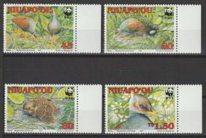 TONGA/NIUAFO'OU 1992 WWF SG 182/5 MNH