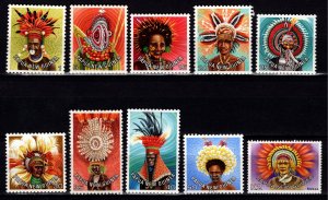 Papua New Guinea 1977 Headdresses, Part Set [Unused / Used]