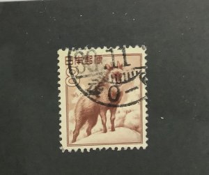 Japan 1952  Scott  560 used - 8y, Japanese Serow