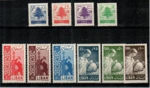 Lebanon Scott 315-24 Mint NH (Catalog Value $28.50)