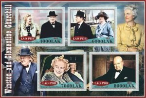 Stamps.Winston Churchill  1+1 sheet sperforated MNH** 2023 year NEW!