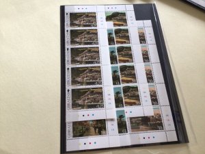 Gibraltar mint never hinged 2013 Views 5 strips of 5  stamps A14435