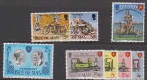 Isle of Man 1973 Year set of Commemoratives U/Mint