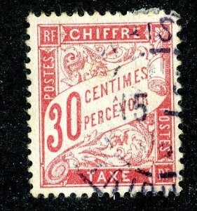 `1894 France  Sc # J35 used cv. $85 ( 2385 WX )