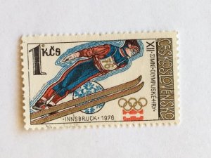 Czechoslovakia – 1976 – Single “Olympic Sports” Stamp–SC# 2054-CTO