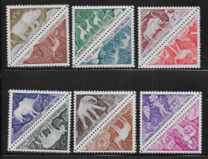 Chad J24a-J34a 1962 Postage Dues set MNH c.v. $13.05