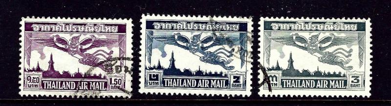 Thailand C20-22 Used 1952-53 set