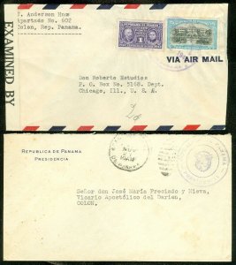 EDW1949SELL : PANAMA Collection of 5 older covers including Better usages.