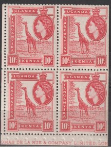 K.U.T.  Scott# 104a 1954 QEII MVLH Booklet Pane