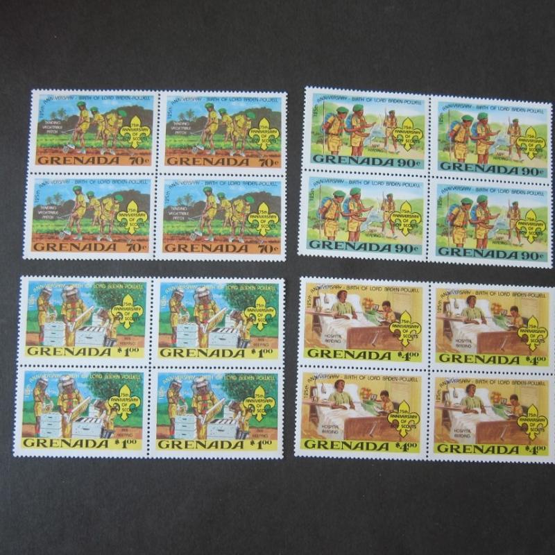 Grenada Sc 1088-1091 Scouts BLK(4) set MNH