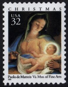 SC#3107 32¢ Madonna & Child Booklet Single (1996) MNH