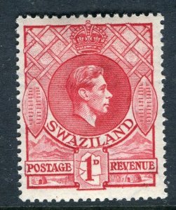 SWAZILAND; 1938 early GVI issue fine Mint hinged Shade of 1d. value