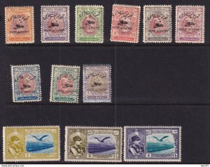 IRN 1927 Air Post Sc C1-9 MNH/MH Perf 11.5 16076