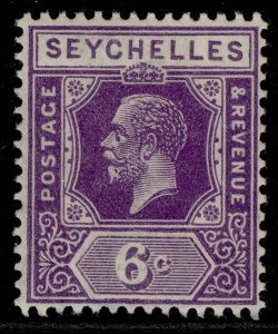 SEYCHELLES GV SG105, 6c deep mauve, M MINT.