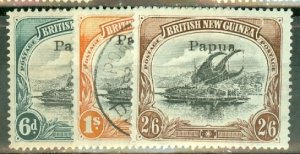 IW: Papua New Guinea 19-26 mint/used (22-3, 25 used) CV $308; scan shows a few