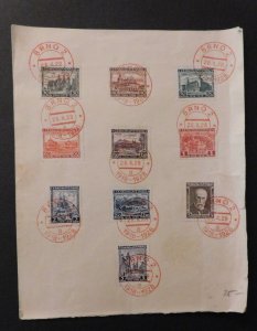 1928 Cover Brno Czechoslovakia No Address Stamp Collection Europe