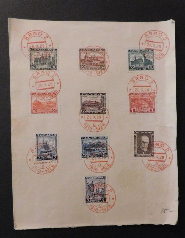 1928 Cover Brno Czechoslovakia No Address Stamp Collection Europe