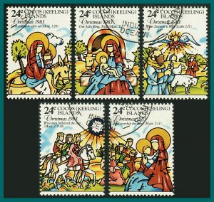 Cocos 1983 Christmas, used #107,SG103-SG107