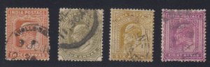 India- 1902 - SC 65-68 - Used