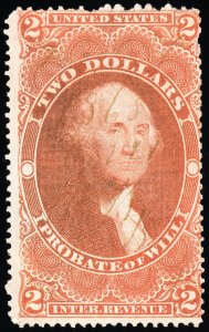 US Stamps # R83c Revenue Used Fresh Light Cancel Scott Value $90.00