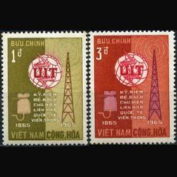 VIET NAM SOUTH 1965 - Scott# 253-4 ITU Cent. Set of 2 NH